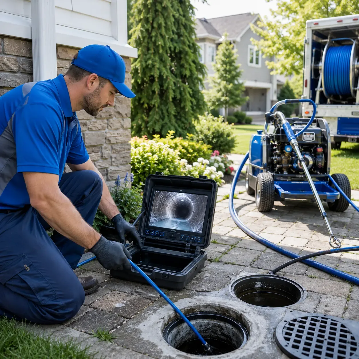 Outdoor drain cleaning professionals serving Golden, OK