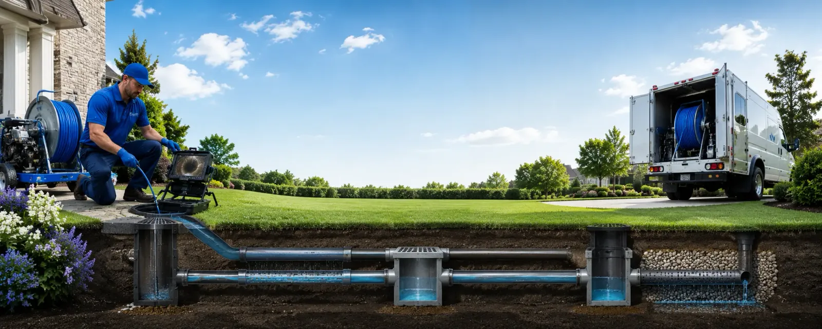 Outdoor drain cleaning information for Golden, OK
